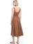 Kahverengi Espoir Regular Fit Midi Boy Elbise 6