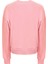 Bisiklet Yaka Düz Pembe Kadın Sweatshırt 75CBIT01 3