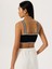 Triko Dama Desen Crop - Siyah 2