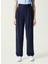 Yüksek Bel Regular Fit Lacivert Kadın Pantolon 1086048 2
