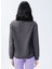 Antrasit Kadın Bisiklet Yaka Sweatshirt 1085179 4