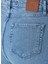 Açık Indigo Mavi Kadın Yüksek Bel Straight Denim Pantolon 1086336 5
