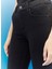 Siyah Kadın Yüksek Bel Skinny Fit Denim Pantolon L32SOZVT 2