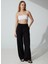 Lastikli Bel Loose Fit Siyah Kadın Pantolon PAREMI23Y-P 2