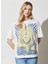 Bisiklet Yaka Beyaz Kadın T-Shirt W7R9EEW04 1
