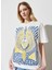 Bisiklet Yaka Beyaz Kadın T-Shirt W7R9EEW04 2