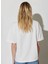 Bisiklet Yaka Beyaz Kadın T-Shirt W7R9EEW04 5