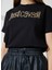 Bisiklet Yaka Baskılı Siyah Kadın T-Shirt 74PBHG03 4