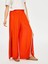 Resort Önü Yırtmaç Detaylı Viskon Keten Wide Leg Fit Pantolon S25PNT047 3