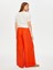 Resort Önü Yırtmaç Detaylı Viskon Keten Wide Leg Fit Pantolon S25PNT047 4