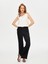 Önü Dikiş Detaylı Yırtmaçlı Wide Leg Fit Pantolon S25PNT009 1