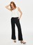 Önü Dikiş Detaylı Yırtmaçlı Wide Leg Fit Pantolon S25PNT009 3