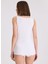 3’lü Beyaz Bisiklet Yaka Pamuklu Kolsuz Kadın Ribana Atlet Eva Rıb Tank Top 5