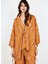 Kahverengi Jakarlı Kaftan 2