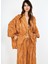 Kahverengi Jakarlı Kaftan 4