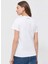 Bisiklet Yaka Baskılı Beyaz Kadın T-Shirt 230W1700 3