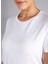 Yuvarlak Yaka Beyaz Kadın T-Shirt B00002 6