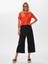 Resort Delik Işi Nakış Detaylı Viskon Keten Wide Leg Fit Pantolon S25PNT046 1