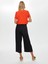 Resort Delik Işi Nakış Detaylı Viskon Keten Wide Leg Fit Pantolon S25PNT046 5