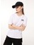 Bisiklet Yaka Düz Beyaz Kadın T-Shirt A0709 1