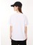 Bisiklet Yaka Düz Beyaz Kadın T-Shirt A0709 5
