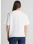 Bisiklet Yaka Beyaz Kadın T-Shirt L241413100-LOOSE Fit T-Shirt 5
