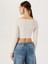 Cut Out Detaylı Uzun Kollu Body - Ekru 3