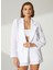 Oversize Beyaz Kadın Ceket D125A 4