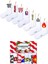 7'li Gym Spor Desenli Atletik Çorap Set 1045 1