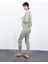 Lily Waffle Sweatshirt - Su Yeşili 3