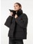 Dik Yaka Puffer Siyah Kadın Mont Relaxed Puffer 1