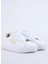 Beyaz Kadın Deri Sneaker 78VA3SKL 2