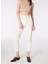 Yüksek Bel Düz Paça Mom Fit Ekru Kadın Denim Pantolon 1091128 3
