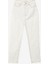 Yüksek Bel Düz Paça Mom Fit Ekru Kadın Denim Pantolon 1091128 6