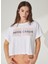 Bisiklet Yaka Beyaz Kadın T-Shirt Lakot 2