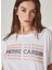 Bisiklet Yaka Beyaz Kadın T-Shirt Lakot 5