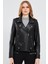 Egoist Kadın Siyah Biker Deri Ceket 19WGM5794U4 2