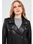 Egoist Kadın Siyah Biker Deri Ceket 19WGM5794U4 4