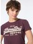 Bordo Kadın Standart Baskılı T-Shirt W1011502A 1