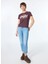 Bordo Kadın Standart Baskılı T-Shirt W1011502A 2