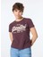 Bordo Kadın Standart Baskılı T-Shirt W1011502A 3