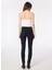 Normal Bel Dar Paça Skinny Fit Lacivert Kadın Denim Pantolon 1091319 6