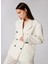 Beyaz Kadın Oversize Ceket SGZB025 1