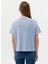 Bisiklet Yaka Mavi Kadın T-Shirt BULSE-23Y 5
