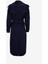 Lacivert Kadın Classic Fit Trençkot Masculıne Trench 9018 4