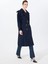 Lacivert Kadın Classic Fit Trençkot Masculıne Trench 9018 5