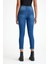 Paça Işlemeli Mavi Jeans 5