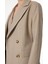 Bej Kadın Kruvaze Blazer F4WL-CKT0228 4