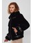 Anabel Kadın Siyah Teddy Deri Mont 21WGD5952FF 2
