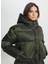 Haki Kadın Kapüşon Relaxed Mont W242638801 Khaki Dış Giyim 5